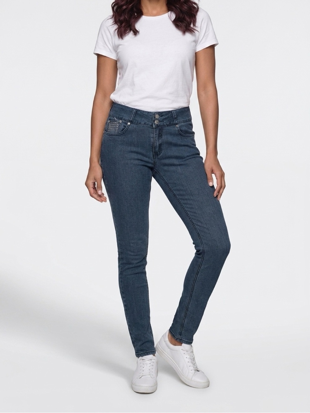 City Ink Y2K Rhinestone Embellished Skinny Jeans-Size 9